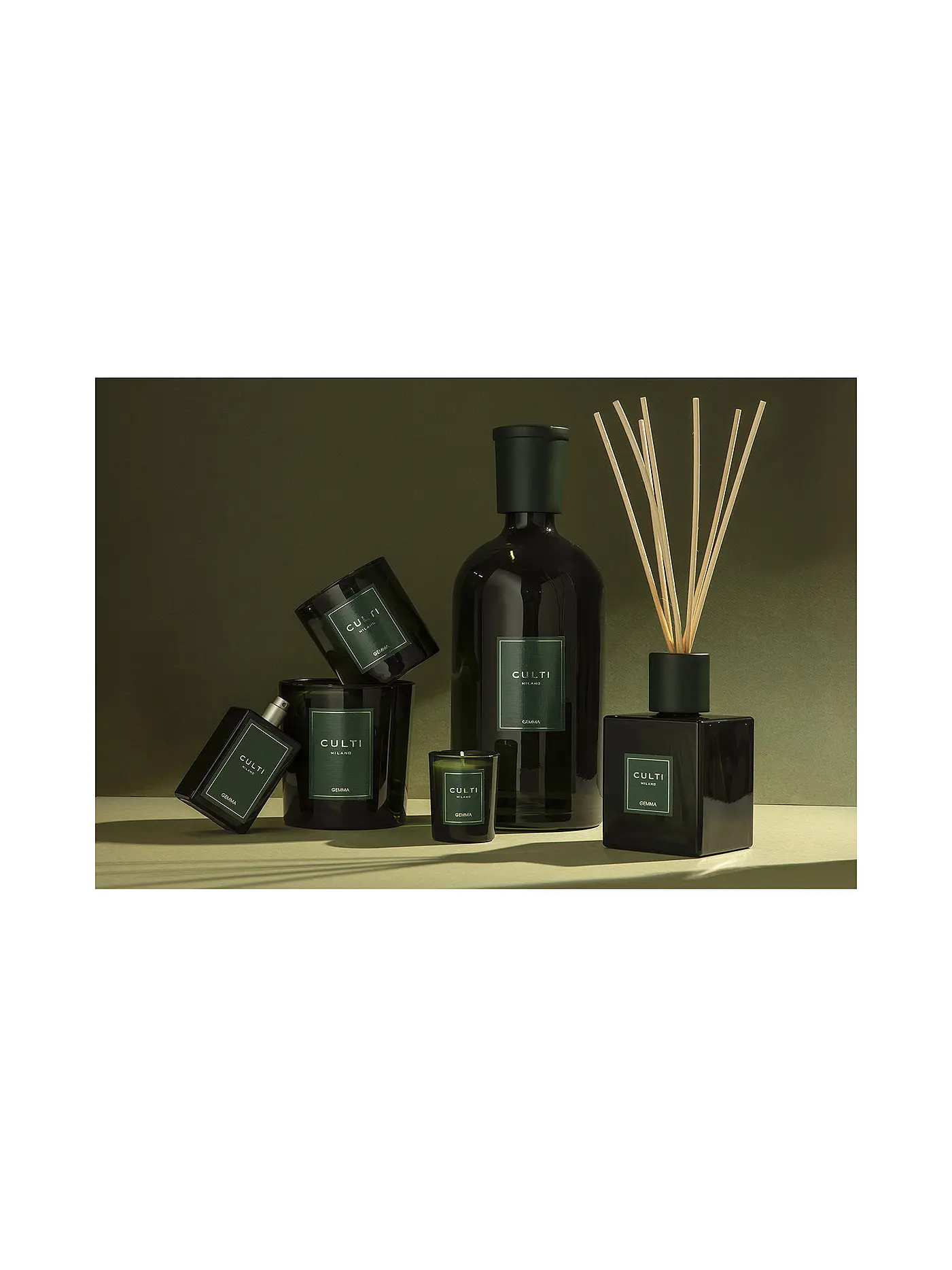 CULTI | Raumduft Diffusor Decor GEMMA 0,5l Gruen | 